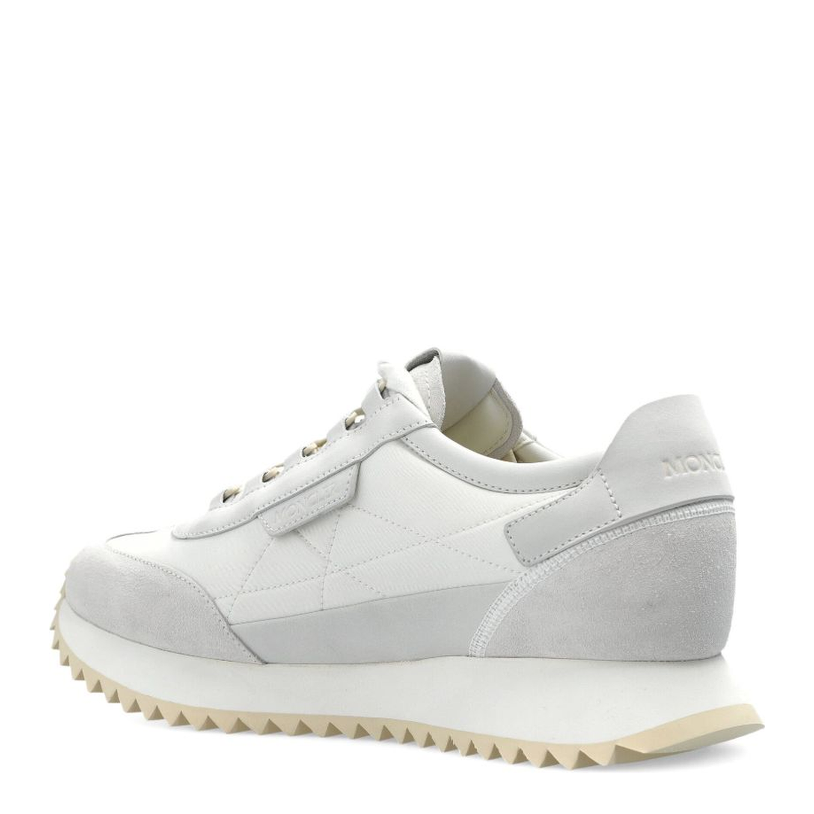 White Pacey2 Suede & Nubuck Trainers