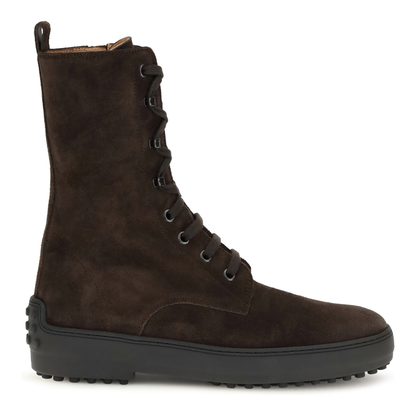 MAYFEYR - Tod's - Winter Gommino Suede Leather Lace-Up Ankle Boots - XXW84L0JU70RE0