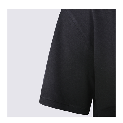 Logo Printed T-Shirts Black