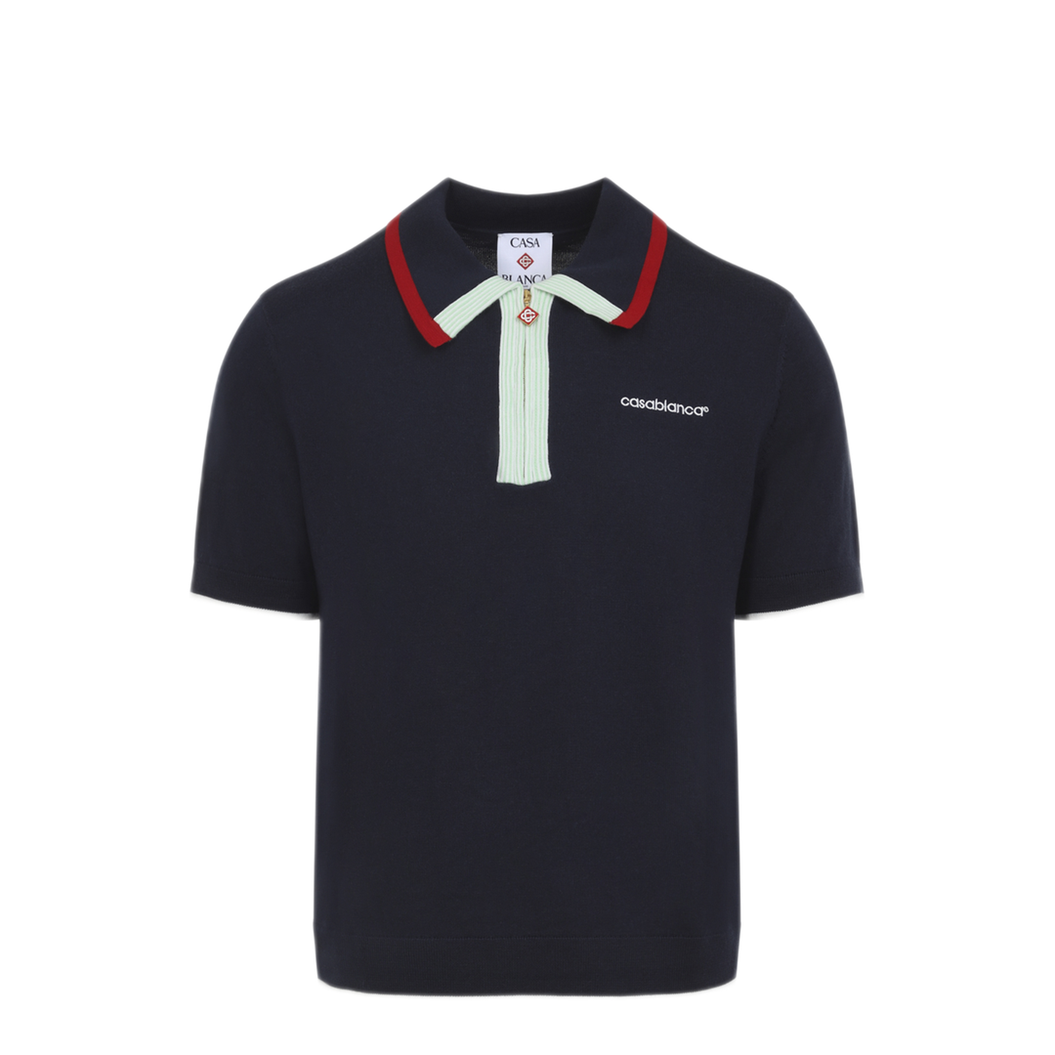 MAYFEYR - Casablanca - Knitted Track Polo - MPF26KW84601NAVY