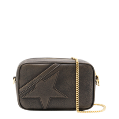Mini Star Small Calf Leather Shoulder Bag - Dark Brown