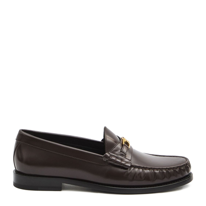 Luco Loafer in Polished Bullskin - Dark Brown