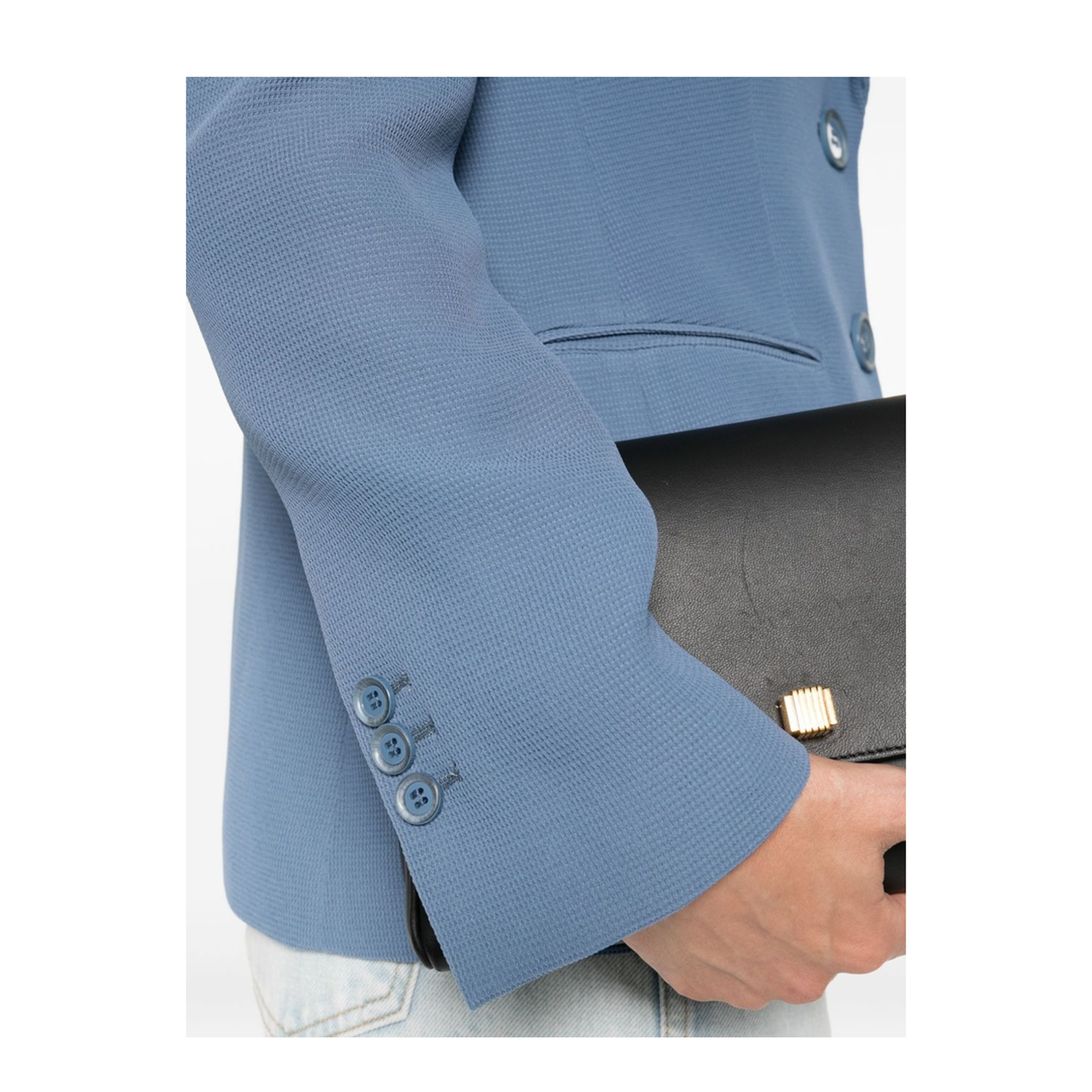 ASV Single-Breasted Blazer in Waffle Weave Technical Fabric