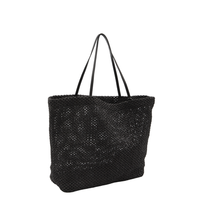 MAYFEYR - The Row - Black Barn Tote Bag In Raffia - W2074WL6BLACK