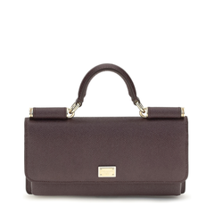 Mini Calfskin Shoulder Bag - Purple