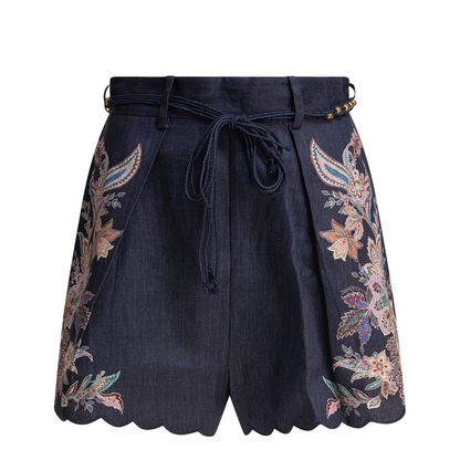 Rhiannon Printed Linen Shorts