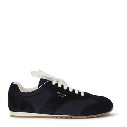 MAYFEYR - Prada - Suede And Fabric Sneakers - 2EE465FG000D7R