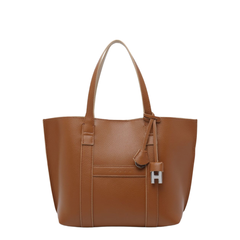 Medium Calfskin Bag - Brown Leather