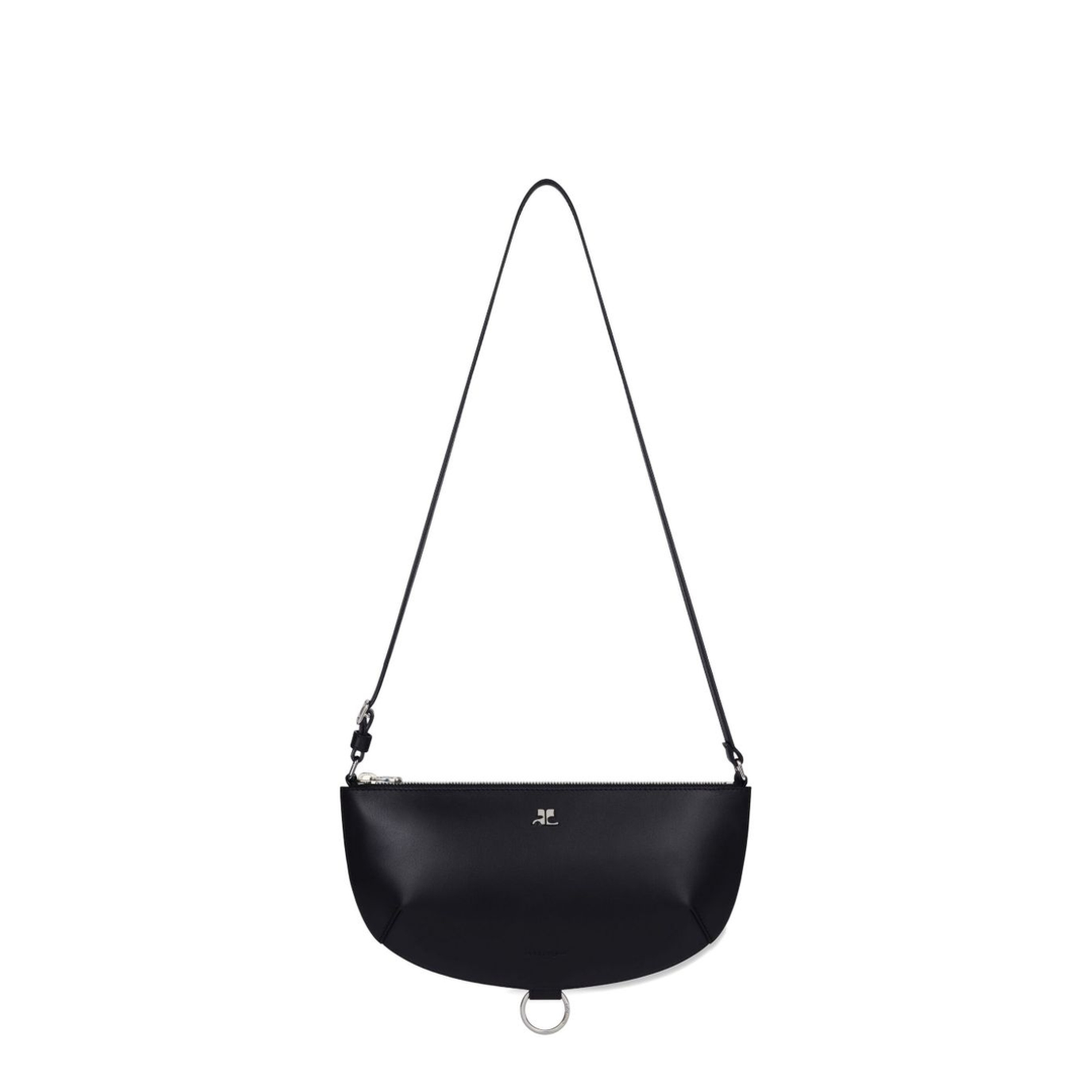 Holy Eclipse Medium Calf Leather Shoulder Bag - Black