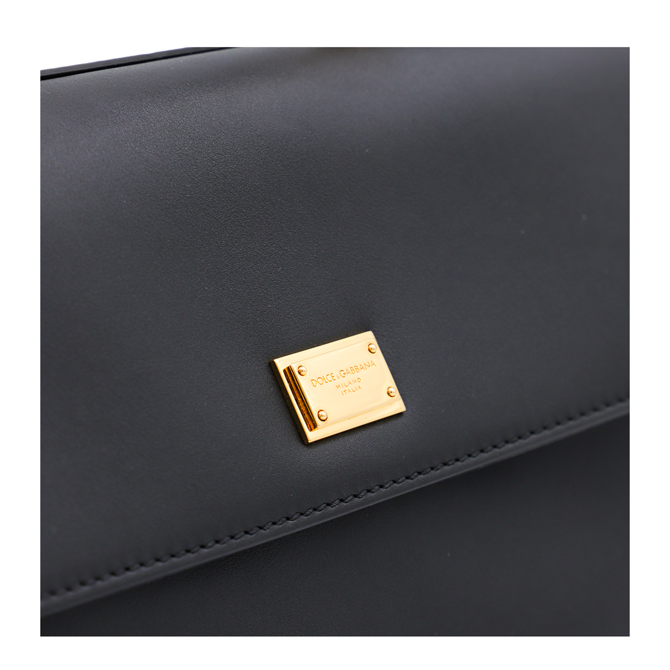 My Sicily handbag in plongé calfskin in Black