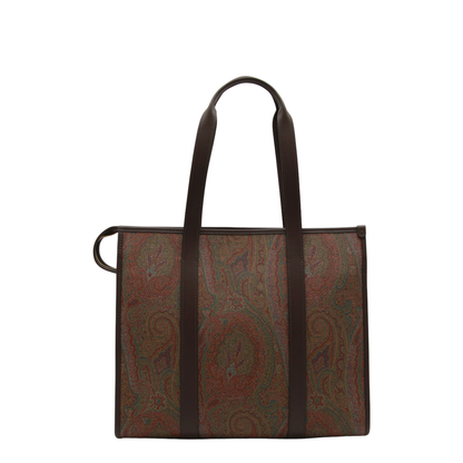Arnica Paisley Jacquard Tote Bag - Brown