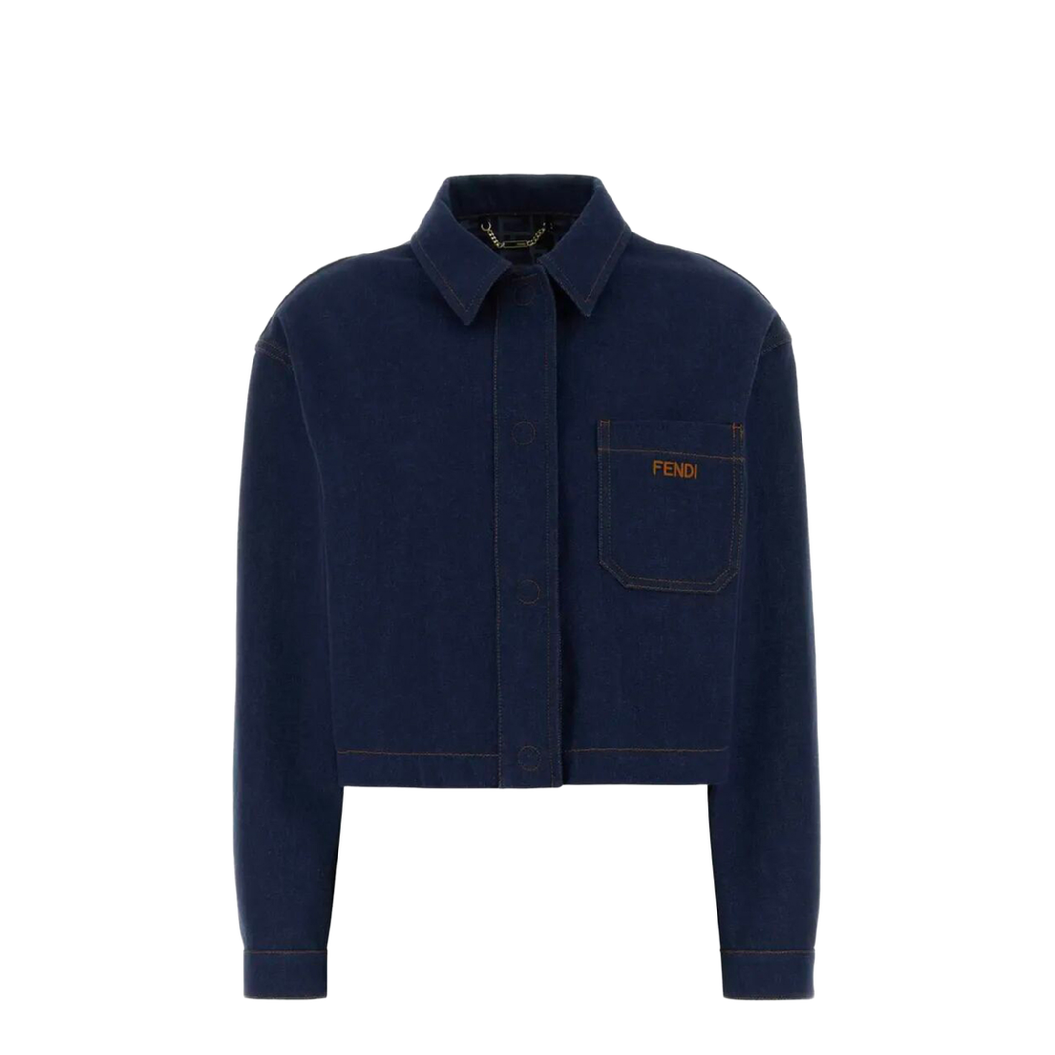 MAYFEYR - Fendi - Cropped Denim Jacket - FLF856AOHS