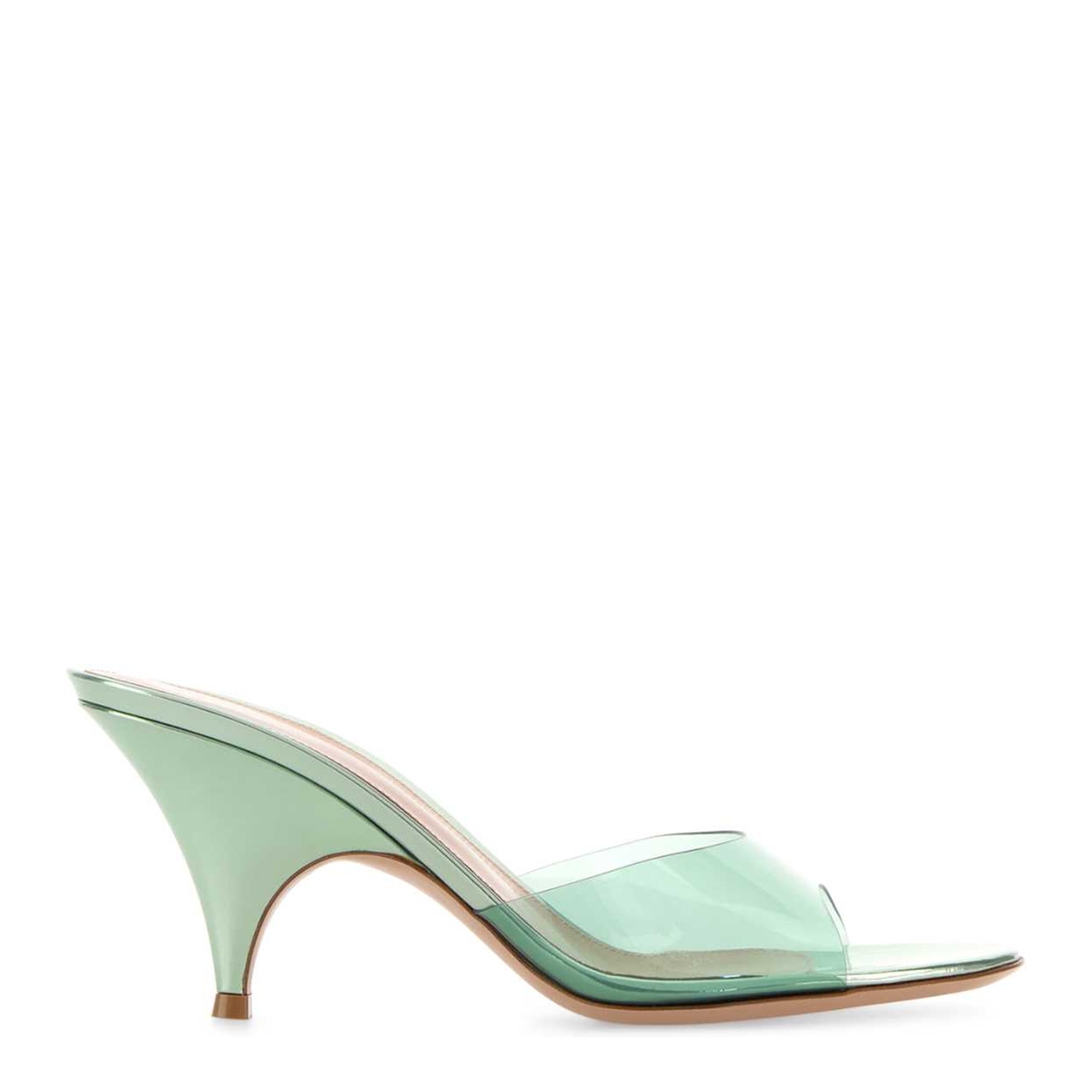 MAYFEYR - Gianvito Rossi - Green Pvc Sofia Mules - G1018470RICGMEALOA
