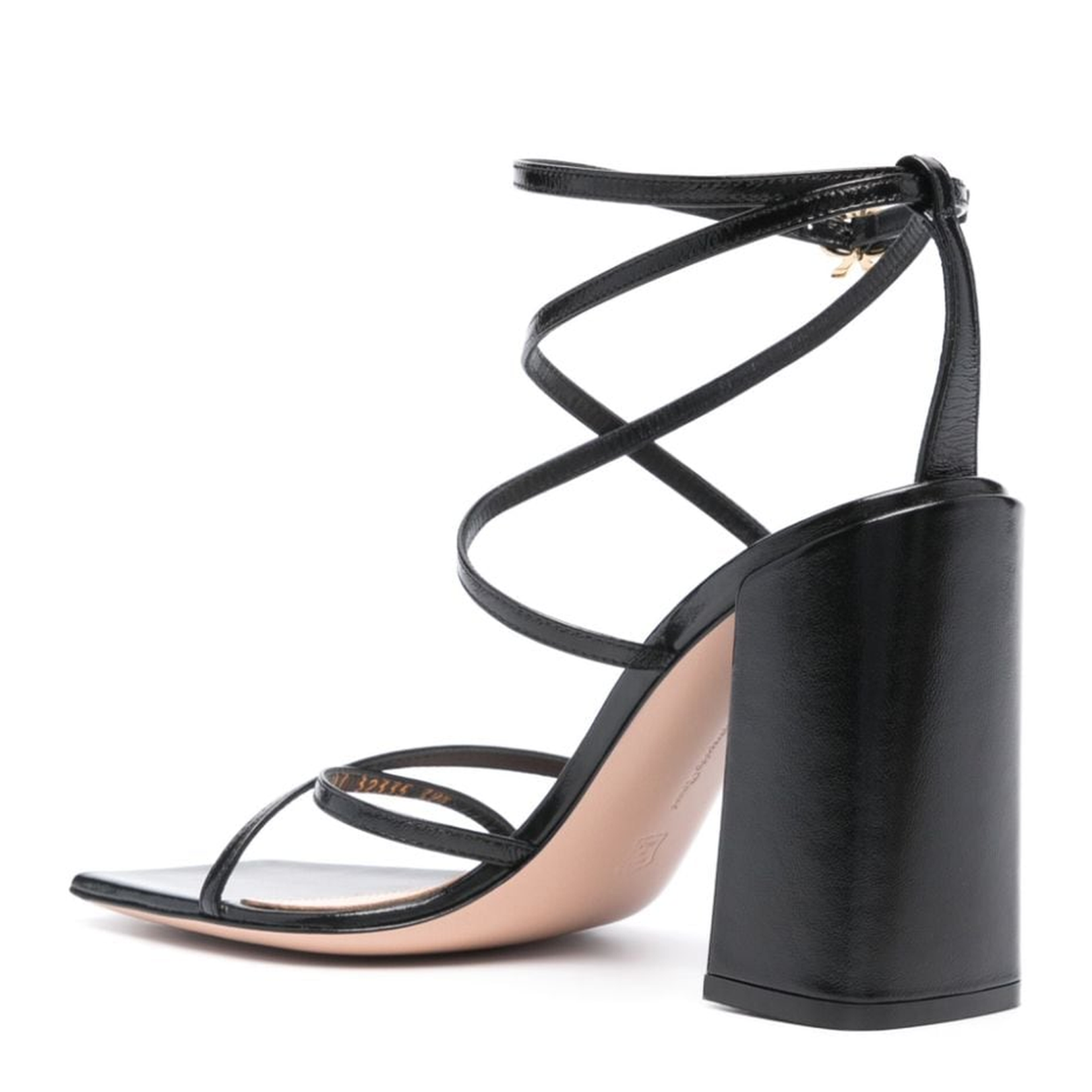 Nuit Leather Heel Sandals