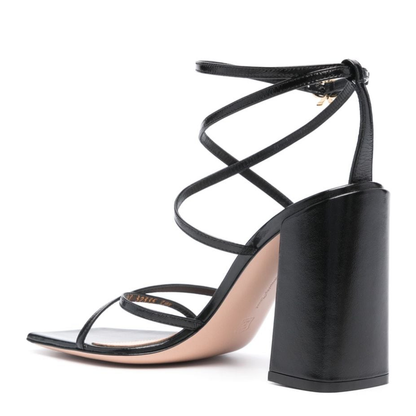 Nuit Leather Heel Sandals