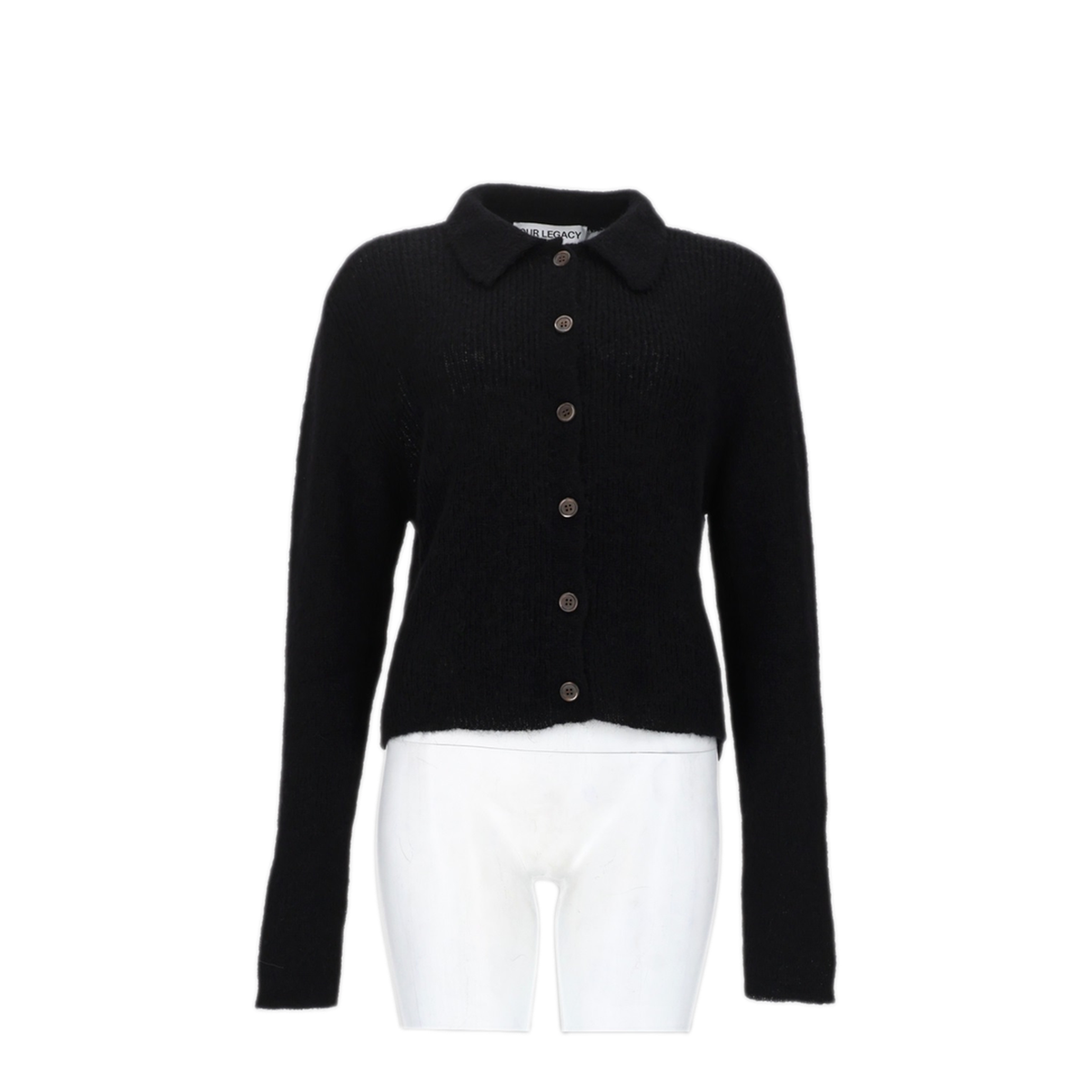MAYFEYR - Our Legacy - Mazzy Polo Sweater - W4233MBBLACKFUZZYALPACA