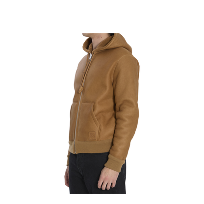 Hooded Leather Jacket