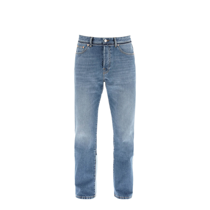 Wide-leg Jeans with Contrast Back