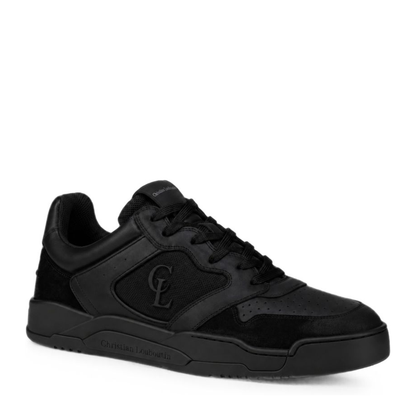 MAYFEYR - Christian Louboutin - Black Perforated Toe Lace Up Sneakers - 3260784BK01