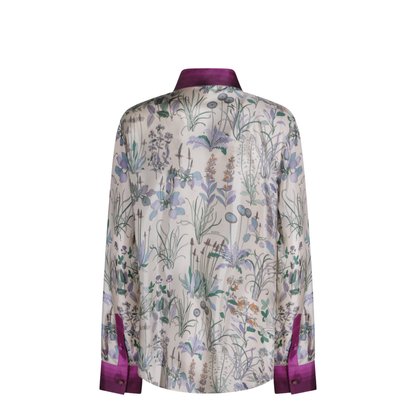 Printed Silk Twill Shirt