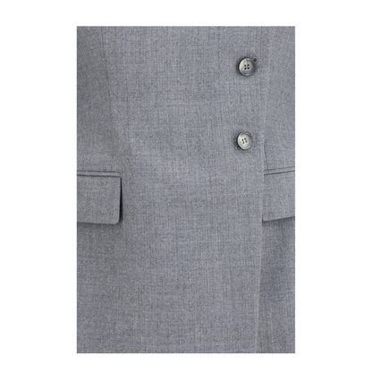 MAYFEYR - Alexander Mcqueen - Pinstripe Wool Jacket With Crossed Lapels - A00755QJAGL1015
