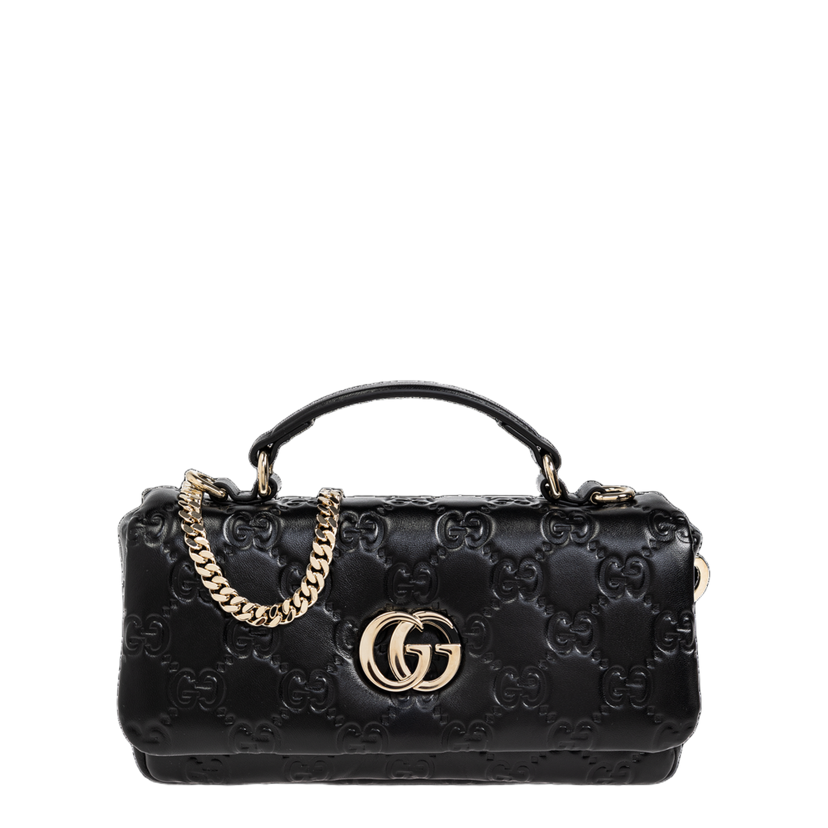 GG Milano Small Exotic Leathers Top Handle Bag - Black