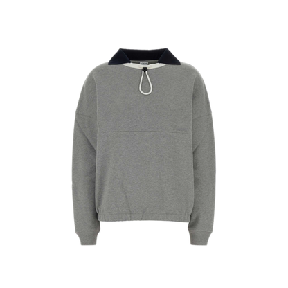 MAYFEYR - Loewe - Grey Cotton Sweatshirt - S359Y24X66GREYMELANGE