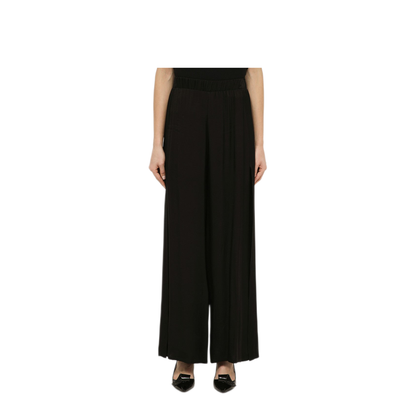 MAYFEYR - Federica Tosi - Black Viscose Palazzo Trousers - FTE24PA1190VI01420002