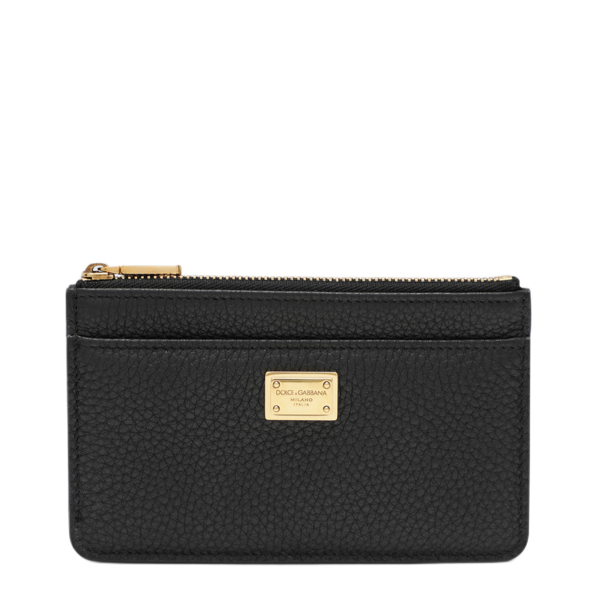MAYFEYR - Dolce & Gabbana - Black Dauphine Calf Leather Card Holder - BI1261A084180999