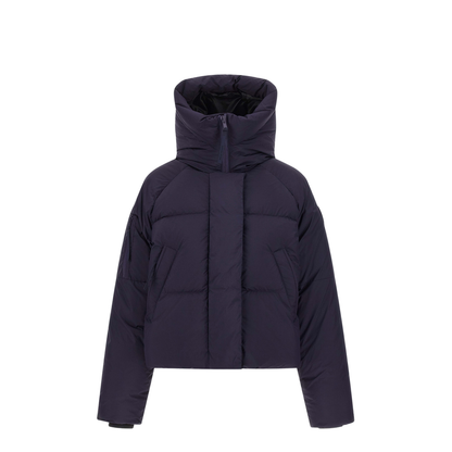 Cropped Down Jacket with Hood