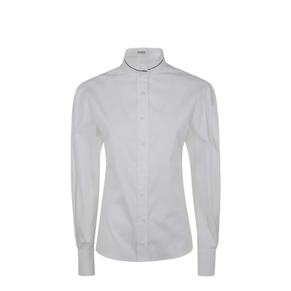 Turtle Neck Shirt - White