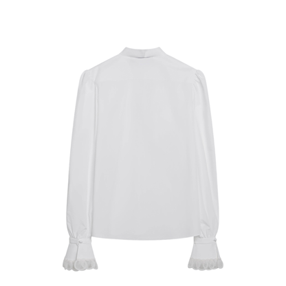 White Cotton Poplin Shirt