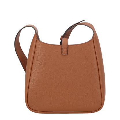Miller Swing Pebbled Leather Crossbody Bag - Aged Tan