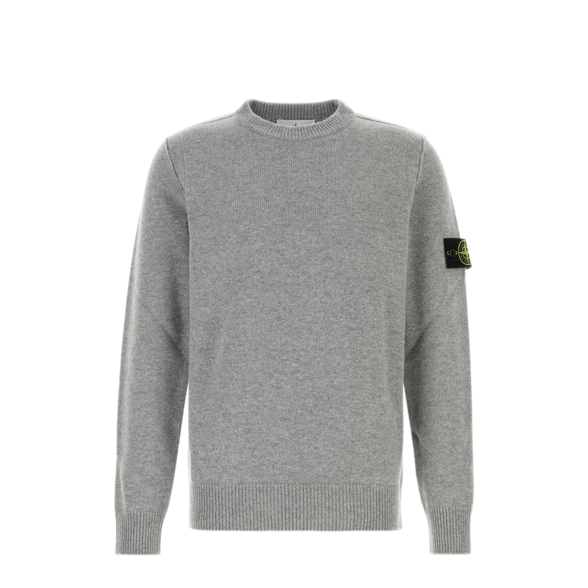 Crew Neck Grey Melange Sweater