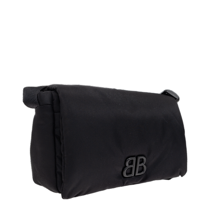 Black Nylon Small Monaco Crossbody Bag