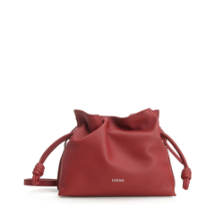 Flamenco Mini Nappa Calfskin Clutch - Burnt Red