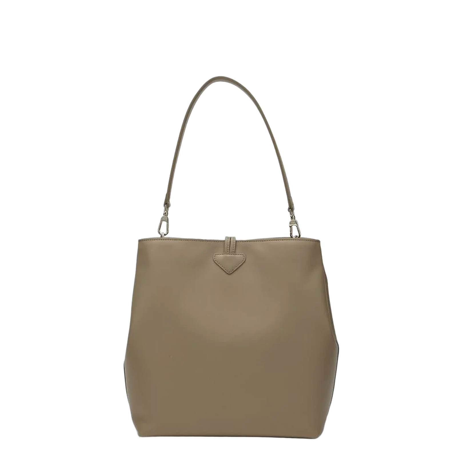 Medium-sized bag in root-coloured calfskin leather