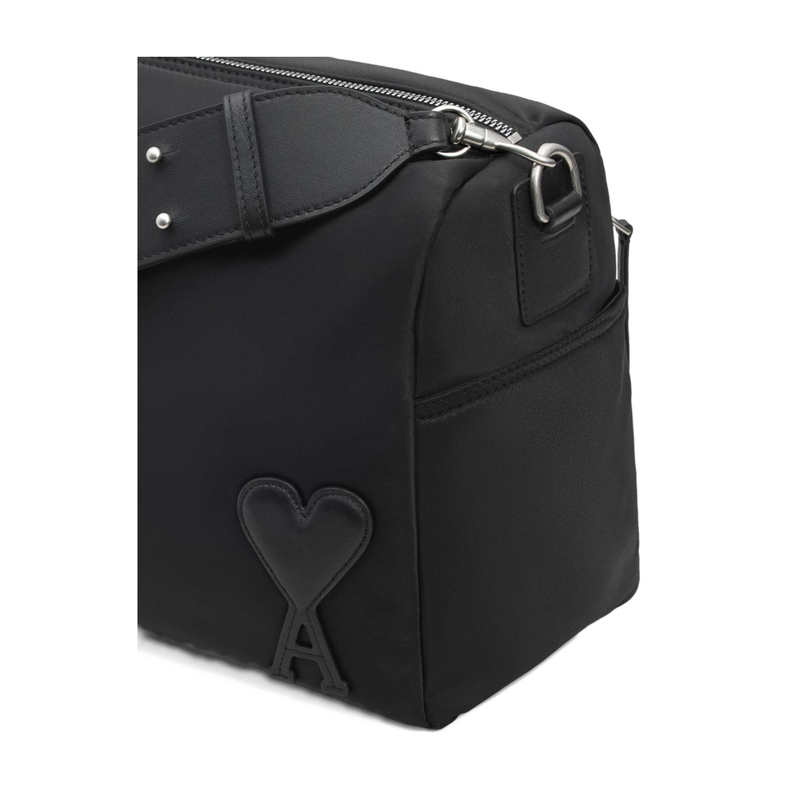 Black Nylon Canvas Large Marcel Backpack