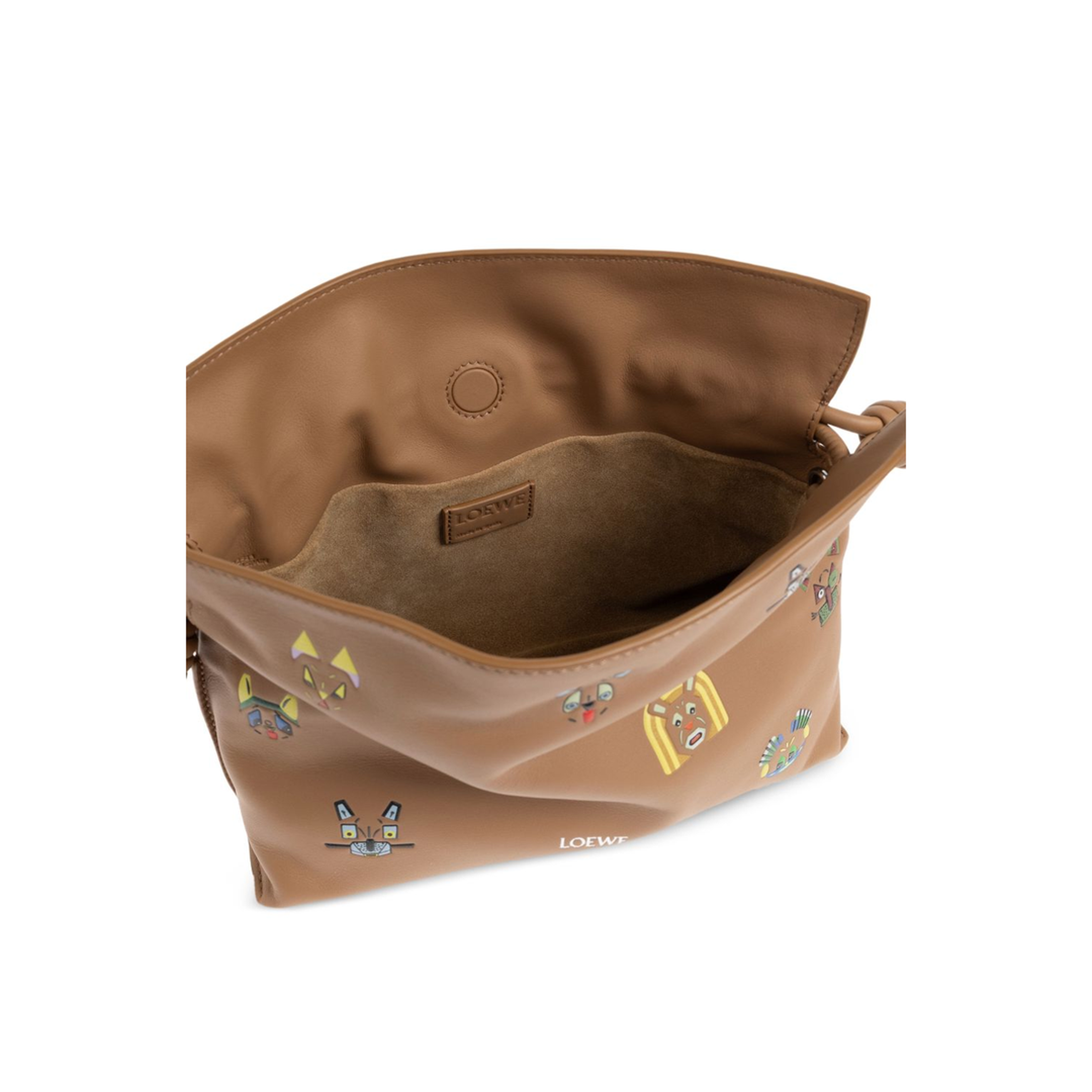 Flamenco Mini Calfskin Clutch - Mocha