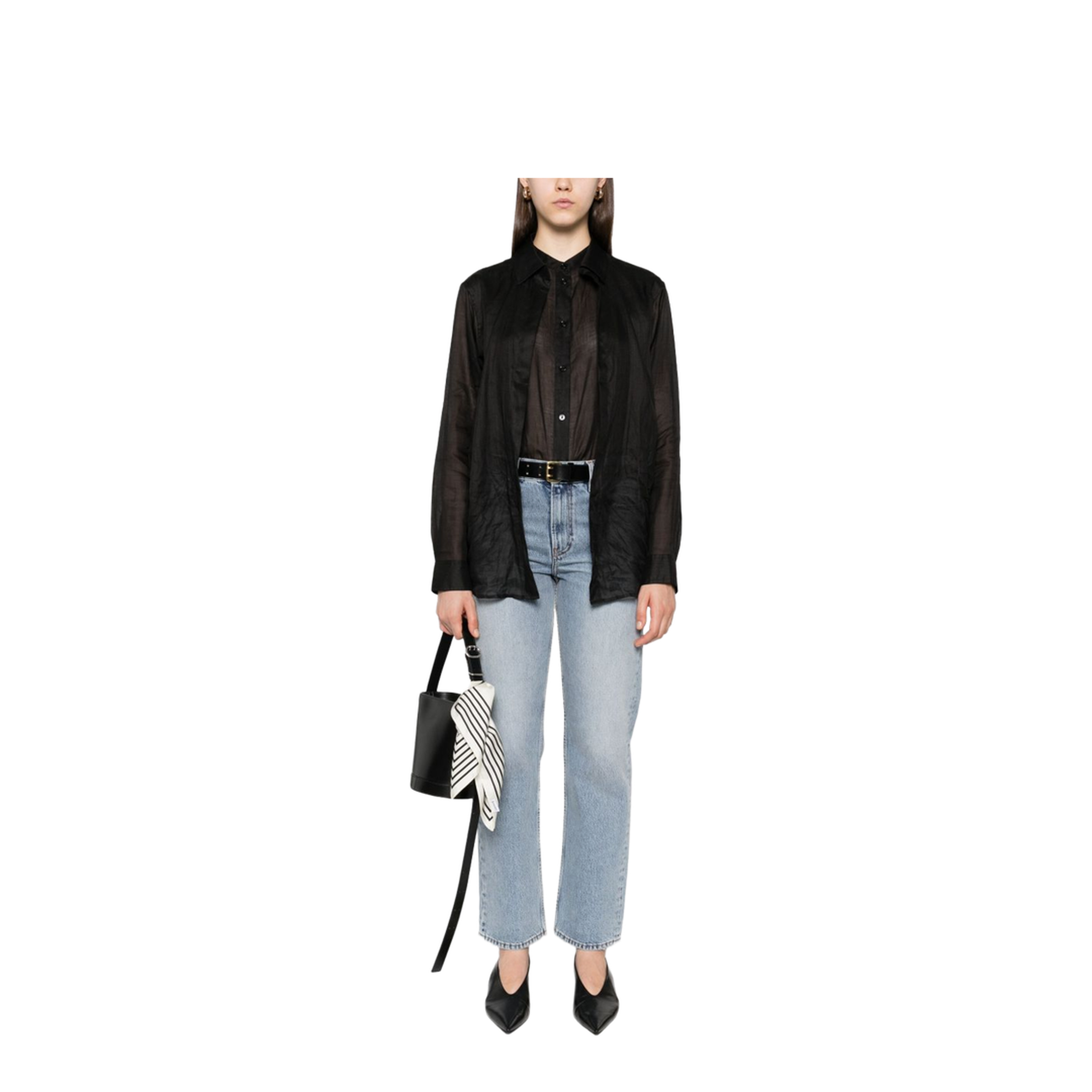 Blue Low Straight Jeans