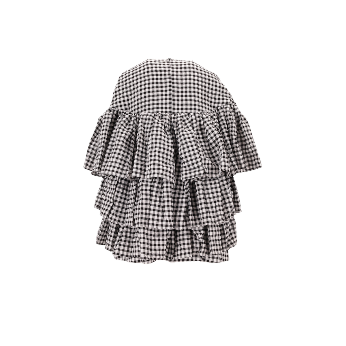 MAYFEYR - MERYLL ROGGE - Short Ruffle Tiered Dress - 800860WS25BLACKWHITE