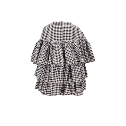MAYFEYR - MERYLL ROGGE - Short Ruffle Tiered Dress - 800860WS25BLACKWHITE