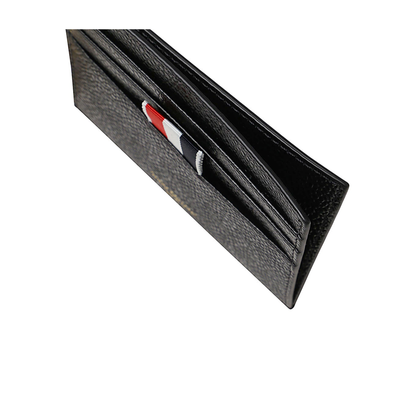 Pebble Grain Leather Single Card Holder