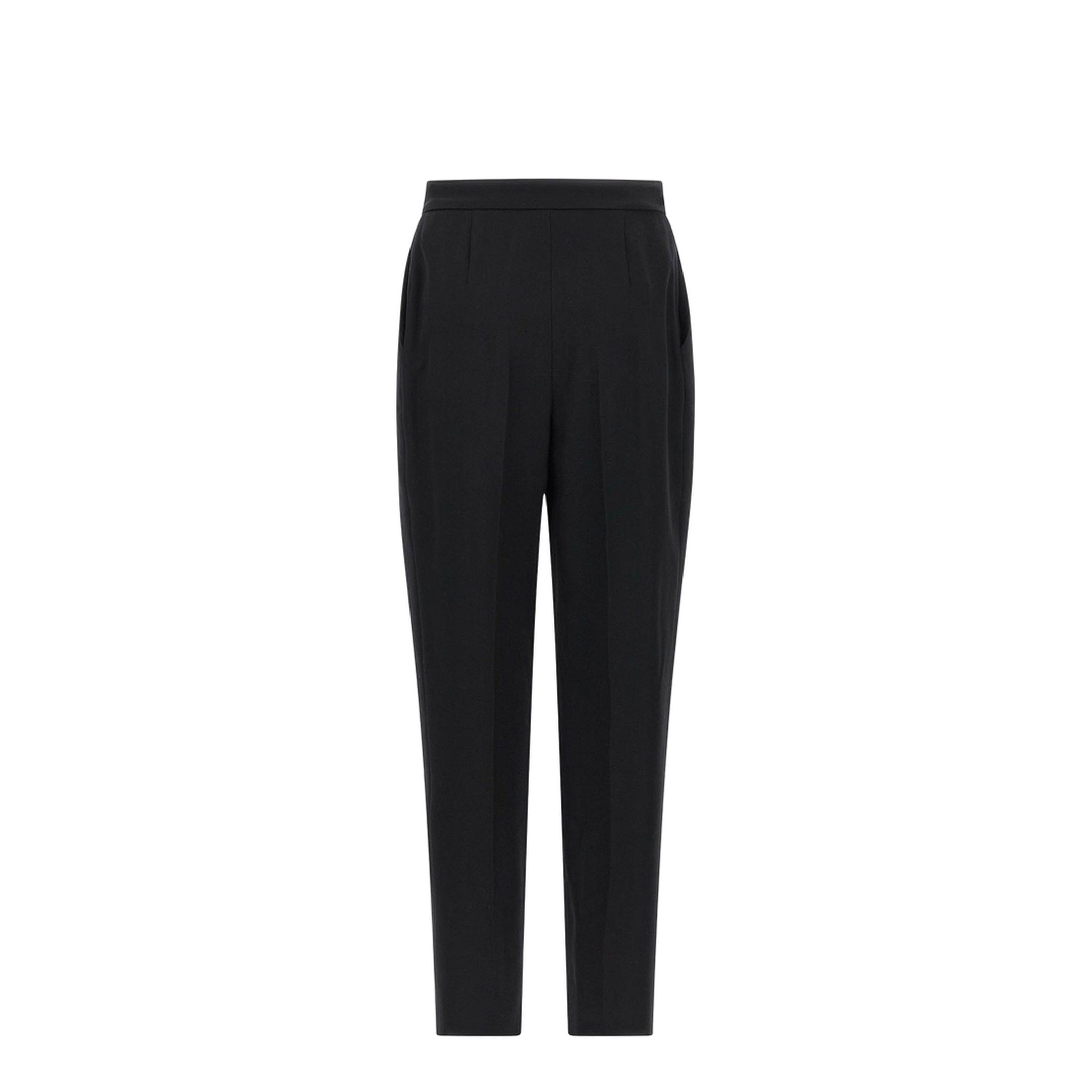 High Waist Tailored Grain De Poudre Pants