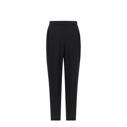 High Waist Tailored Grain De Poudre Pants