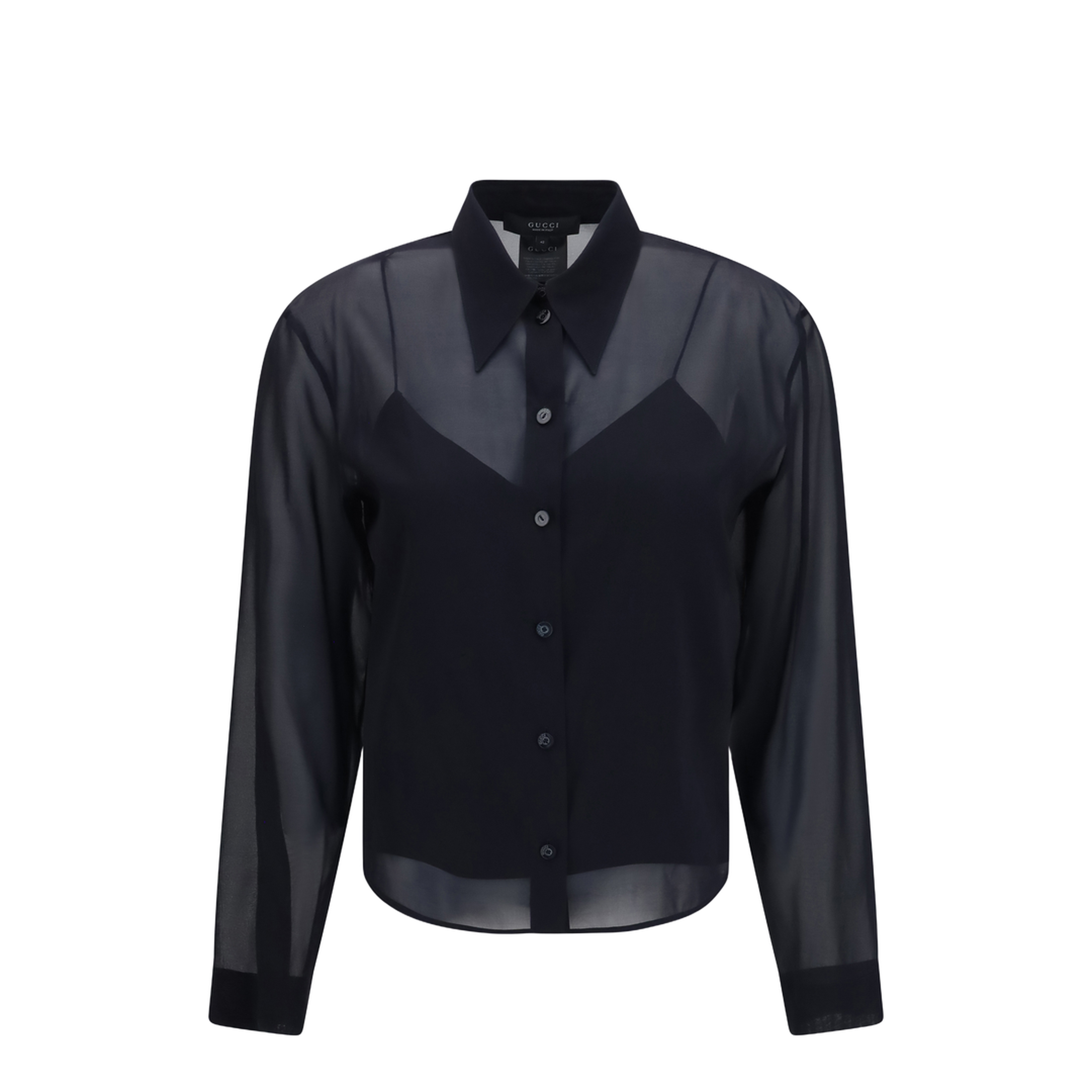 MAYFEYR - Gucci - Stretch Silk Chiffon Shirt - 875482ZAPE4