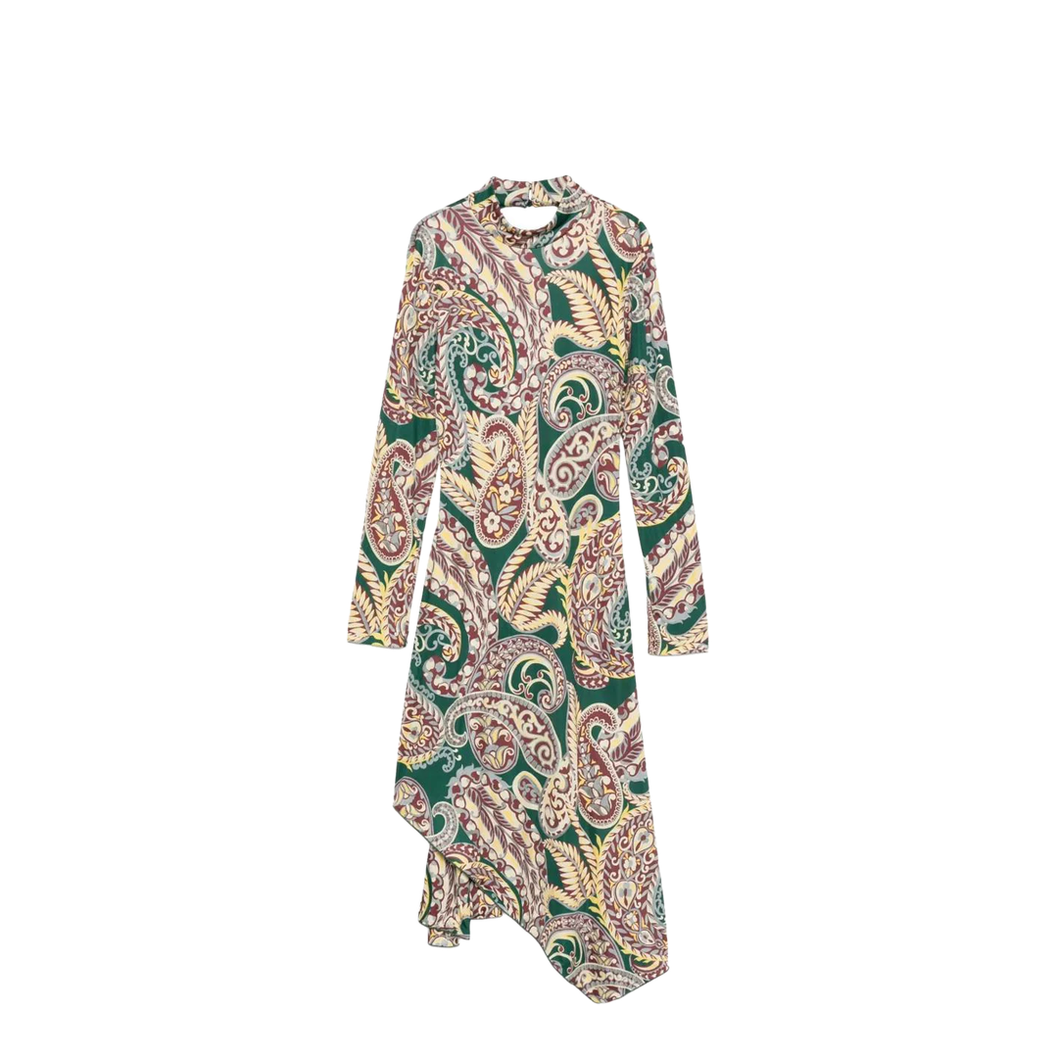 Paisley Print Midi Dress