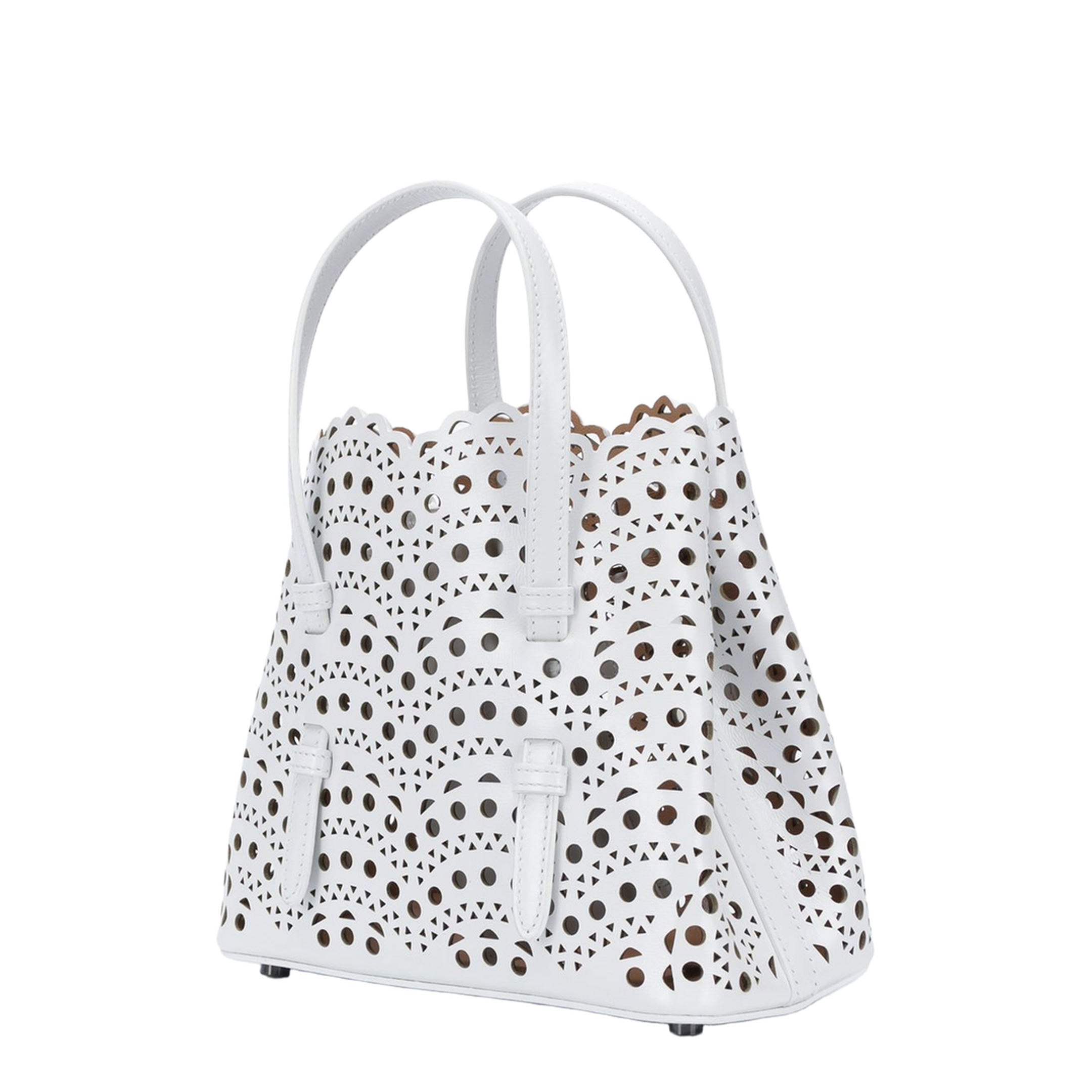 Mina 20 Bag in Vienne Wave Calfskin - Optical White