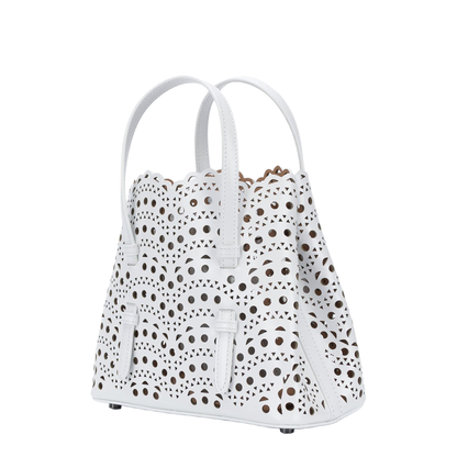 Mina 20 Bag in Vienne Wave Calfskin - Optical White