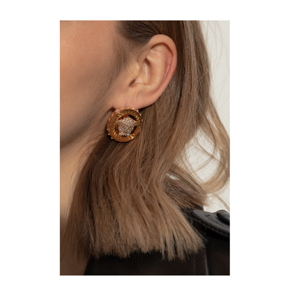 Earrings with logo